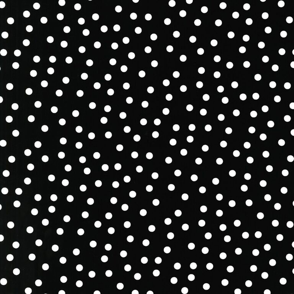 Remix – Black & White Dots – Wineberry Fabrics